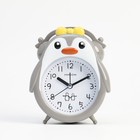 Часы - будильник настольные "Пингвин", дискретный ход, циферблат d-9 см, 15.5 x 13 см, АА - фото 9568456