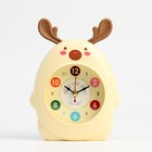 Часы - будильник "Лось", с подвесом, дискретный ход, 18 x 5 x13 см, АА, коричневый - фото 109744331