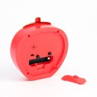 Часы - будильник настольные «Клубничка» детские, дискретный ход, 13×14 см, АА, красные - Фото 3