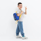 Рюкзак детский, отдел на молнии, 2 боковых кармана, цвет синий - фото 9534136