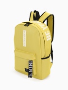 Рюкзак молодёжный на молнии, с карманами, размер 27×10×37.5 см, жёлтый - Фото 10