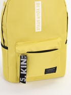 Рюкзак молодёжный на молнии, с карманами, размер 27×10×37.5 см, жёлтый - Фото 9