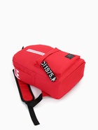 Рюкзак молодёжный на молнии, с карманами, размер 27×10×37.5 см, красный - Фото 5