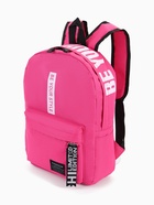 Рюкзак молодёжный на молнии, с карманами, размер 27×10×37.5 см, малиновый - Фото 10