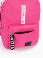 Рюкзак молодёжный на молнии, с карманами, размер 27×10×37.5 см, малиновый - Фото 9