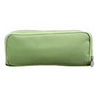 Пенал школьный на молнии 3-х секционный, зелёный - фото 23902695