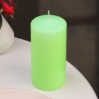 Свеча - цилиндр ароматическая "Яблоко", 6х12,5 см, 35 ч, 283 г, зеленый - фото 8975156