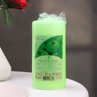 Свеча - цилиндр ароматическая "Яблоко", 6х12,5 см, 35 ч, 283 г, зеленый - Фото 3