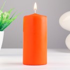 Свеча - цилиндр ароматическая "Апельсин", 6х12,5 см, 35 ч, 283 г, оранжевая - фото 318776375