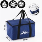 Термосумка «Мастер К.» на молнии, объём 13 л, синяя - Фото 1