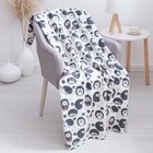 Плед «Ёжики» 120×150 см, флис 120 г/м - Фото 1