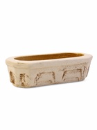 Фигурное кашпо для цветов «Кактусница», 800 мл, 24×9×7 см, керамика, бежевое - Фото 1