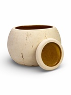 Горшок для цветов «Шар», 15 л, d=27 см, h=25 см, керамика, с поддоном, бежевый - Фото 4