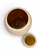 Горшок для цветов «Шар», 15 л, d=27 см, h=25 см, керамика, с поддоном, бежевый - Фото 5