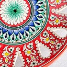 Фруктовница Риштанская Керамика "Узоры", 33 см, красная - фото 4345273