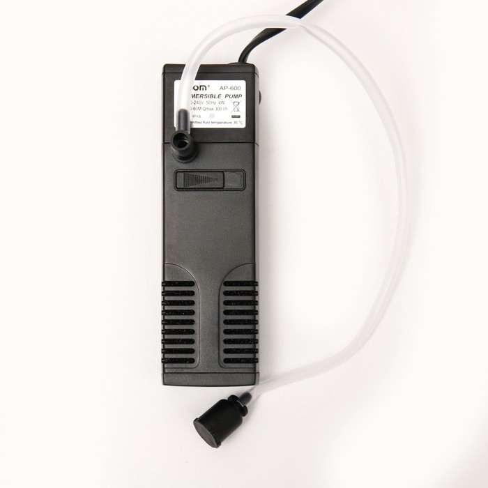 Внутренний фильтр Hidom AP-600L, 300 л/ч, 4 Вт, с дождевальной флейтой - Фото 1