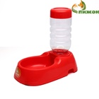 Автопоилка малая со съёмной бутылкой, 260 мл, красная - Фото 1