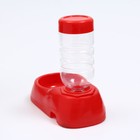 Автопоилка малая со съёмной бутылкой, 260 мл, красная - фото 8679870