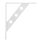 Кронштейн ТУНДРА усиленный 150×125 мм, полимер белый, 1 шт. - фото 24184283