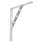 Кронштейн ТУНДРА усиленный 250х200 мм, хром, 1 шт. - фото 24735737