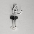 Крючок-вешалка ТУНДРА №41, хром, 1 шт. 7697153