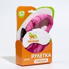 Рулетка "Лапа", 5 м, до 35 кг, принт мрамор, розовая - Фото 4