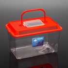 Переноска прямоугольная, 26,5 х 16,5 х 17 см, красный - Фото 1