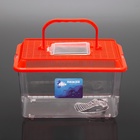 Переноска прямоугольная, 26,5 х 16,5 х 17 см, красный - Фото 2