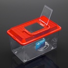 Переноска прямоугольная, 26,5 х 16,5 х 17 см, красный - Фото 3