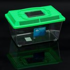 Переноска прямоугольная, 26.5×16.5×17 см, зелёный - Фото 1