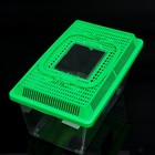 Переноска прямоугольная, 26.5×16.5×17 см, зелёный - Фото 3