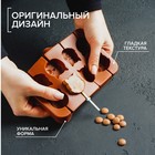 Форма для леденцов «Котики», силикон, 16,5×11×1,7 см, 8 ячеек, с палочками, цвет коричневый - фото 5066618