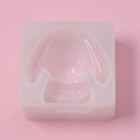 Молд Доляна «Зайчонок», силикон, 6,3×6,2 см - фото 4345299