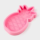 Молд для заливки «Ананас», силикон, 15.5×8×2 см, розовый - Фото 2