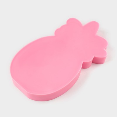Молд для заливки «Ананас», силикон, 15.5×8×2 см, розовый
