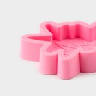 Молд «Ананас», силикон, 15,5×8×2 см, цвет розовый - фото 4345307