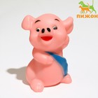 Игрушка пищащая "Веселая свинка - Обжорка" для собак, 9 см - фото 6542031