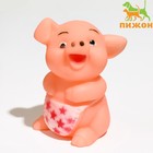 Игрушка пищащая "Веселая свинка - Малыш" для собак, 9 см 7442170 - фото 9569719