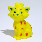 Игрушка пищащая "Кошечка" для собак, 10 см, жёлтая 7442171 - фото 31880