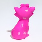 Игрушка пищащая "Кошечка" для собак, 10 см, розовая - фото 6542050