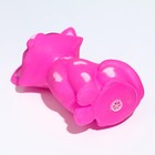 Игрушка пищащая "Кошечка" для собак, 10 см, розовая - фото 6542051