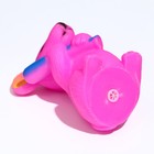 Игрушка пищащая "Мышь" для собак, 9 см, розовая - фото 6542057