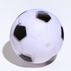 Игрушка пищащая "Мяч Футбол" для собак, 6,2 см, белая - Фото 2