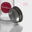 Солонка Доляна «Блеск», 100 мл, 4.3×9.5 см, с металлической крышкой, стекло, прозрачная - Фото 3