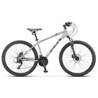 Велосипед 26" Stels Navigator-590 D, K010, цвет серый/салатовый, р. рамы 16" - фото 2089895