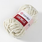 Пряжа "Chenille" 100% микрополиэстер 90м/100гр (545 сливочный) - Фото 2