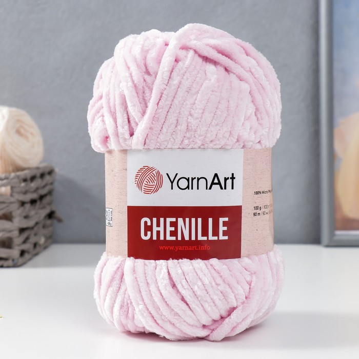 Пряжа "Chenille" 100% микрополиэстер 90м/100гр (550) - Фото 1