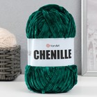 Пряжа "Chenille" 100% микрополиэстер 90м/100гр (574 т.зеленый) - Фото 5