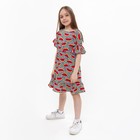 Платье для девочки, цвет серый, рост 104 см - фото 35244005