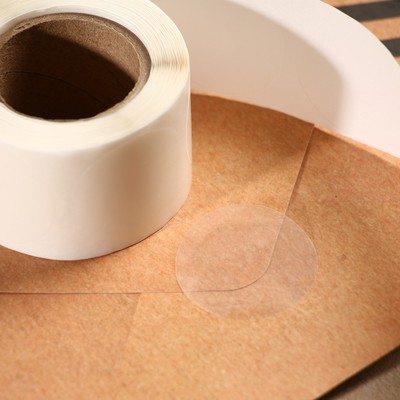 Наклейка прозрачная 5×5 см,300 шт.